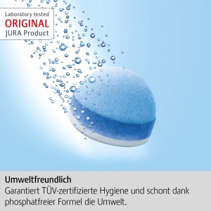 JURA original - Tablete de curatare in 3 faze pentru 6 curatari - Igiena certificata TUV - 6 bucati - 24225 - Img 3