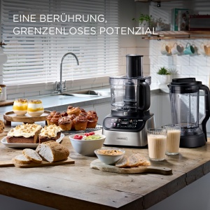 Kenwood MultiPro OneTouch FDM73.480SS - Robot de bucatarie si blender compact 2 in 1, 6 accesorii, 6 programe automate, functie de viteza variabila si puls, cantar integrat, 1000 W, argintiu - Img 8