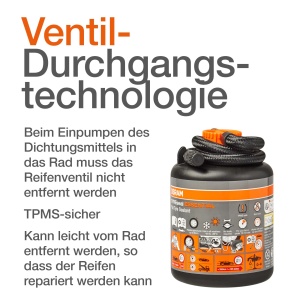 Kit de reparatie pentru anvelope OSRAM TYREseal, 450 ml, cu umflator si cutie de depozitare - Img 6