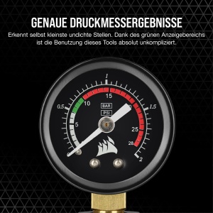 Kit de testare a scurgerilor Corsair Hydro X Series XT, cu pompa manuala, negru - Img 3
