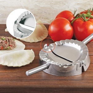 Kuchenprofi Ravioli Former PASTACASA MIDI, otel inoxidabil, 12cm O, se poate spala in masina de spalat vase, Producator de galuste, Fos de aluat Ravioli, Maultaschen Former - Img 4