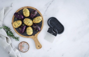 Lacor Hasselback 68180 Cutter din otel inoxidabil 1810 18x10 cm - Img 4