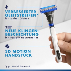 Lame de ras Gillette Mach3 set 12 rezerve cu strat de alunecare si protectie impotriva iritatiilor - Img 6