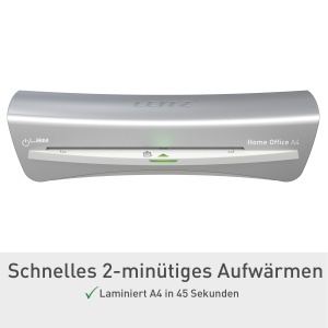 Laminator A4 Leitz iLAM 73680089, 80-125 microni, incalzire rapida, gri - Img 3