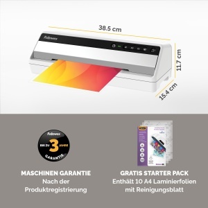 Laminator Fellowes Saturn A4 InstaHeat 60s Auto-Off pentru birou si acasa - Img 9