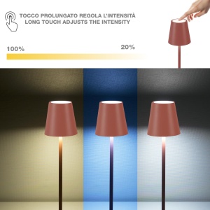Lampa de birou Beper P207ILI204, LED reincarcabila, 3 culori, USB - Img 4