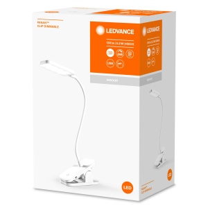 Lampa de birou LEDVANCE PANAN, alba, 5.2W, 130lm, cu clip si senzor tactil - Img 5