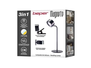 Lampa de citit BEPER P201UTP301, 2.3 W, reincarcabila, 3 culori, neagra - Img 8