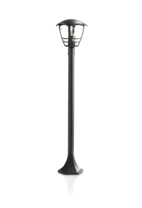 Lampa de exterior Philips Creek E27 IP44 negru design clasic