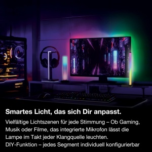 Lampa de masa inteligenta Osram Smarte, 7.5W, RGB Magic, negru, dimmabila - Img 5