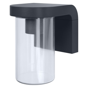 Lampa de perete Osram E27, aluminiu gri inchis, IP44, design modern