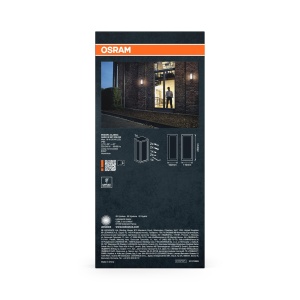 Lampa de perete Osram ENDURA CLASSIC RADO, E27, gri inchis, aluminiu, IP65 - Img 4