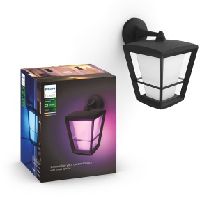 Lampa de perete Philips Hue Econic, neagra, 1040lm, dimabila, pentru exterior - Img 2