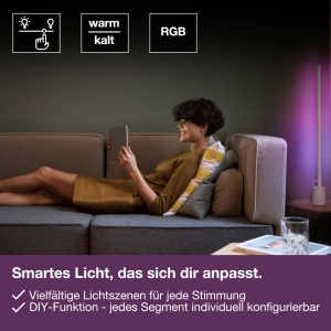 Lampa de podea LEDVANCE Smart Wifi Cornerslim, 800 cm, RGB, Alb - Img 4