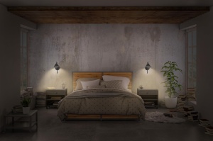 Lampa decorativa LEDVANCE Fuji Wall, 5W, 3000K, Negru - Img 3