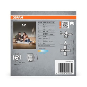 Lampa Highbay OSRAM Blade, 23 W, 2350 lm, Negru, E27 - Img 8