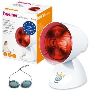Lampa infrarosu Beurer IL 35 150W timer 3 trepte 5 unghiuri ajustabile alb