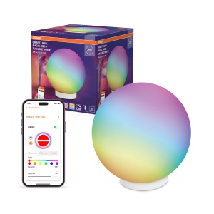 Lampa inteligenta Osram SMART WIFI, 5W, 200lm, RGB, negru, dimabila
