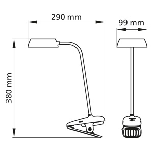 Lampa LED cu clema Philips Donutclip 23W alb dimabil - Img 3