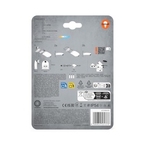 Lampa LED cu senzor de miscare Osram, 40lm, 0,95W, IP54, argintie - Img 5