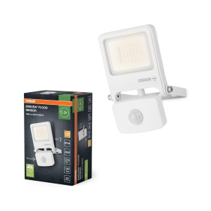Lampa LED cu senzor OSRAM ENDURA FLOOD 20W, 3000K, 1800 Lumen, Alb