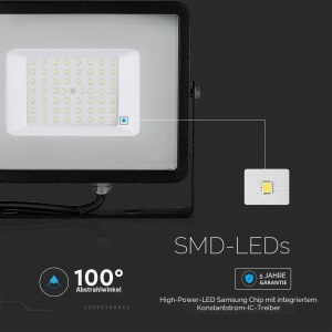 Lampa LED de exterior V-TAC 50W, 4000 Lumen, negru, IP65 - Img 2