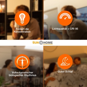 Lampa LED Deckenleuchte LEDVANCE SUNHOME 12W dimmabila, alba, 800Lm - Img 6