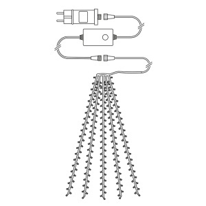 Lampa LED decorativa NEDIS SmartLife 200 LED-uri 5 x 4 m Wi-Fi - Img 6