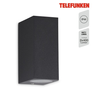 Lampa LED exterioara TELEFUNKEN, 2x GU10, 4000K, Anthrazit, IP44 - Img 2