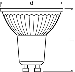 Lampa LED Osram PAR16 GU10 4.3W 2700K 36 Grade 10 bucati - Img 5