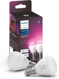 Lampa LED Philips Hue E14, Dimmabila, 16 Milioane Culori, Ambianta