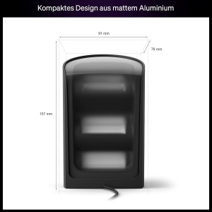 Lampa LED Philips Hue Play Wandfluter, 1035 lm, ColorCast, Negru si Alb - Img 9