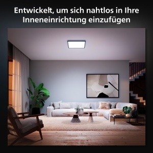 Lampa LED Smart Philips Hue White Ambiance Aurelle 60x60cm Negru cu Dimmer - Img 3