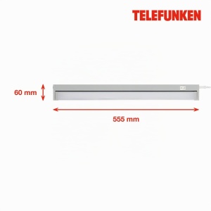 Lampa LED sub blat TELEFUNKEN, 10W, 1100 Lumen, 55.5 cm, gri - Img 6