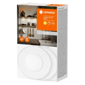 Lampa LED sub dulap LEDVANCE 8,5W, 3000K, design rotund, set 3 bucati - Img 5