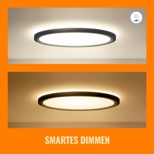 Lampa LED SuperSlim WiZ, 32W, 545mm, 16 milioane de culori, neagra - Img 7