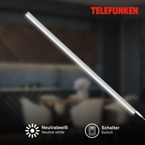Lampa LED Unterbau TELEFUNKEN, 10 W, 1100 Lumen, Alb - Img 2