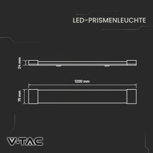 Lampa LED V-TAC 2x Feuchtraum 120 CM - 40W - 4300 Lumen - 3000K - Img 5