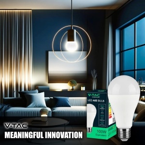 Lampa LED V-TAC E27 15W, 3 bucati, lumina calda 3000K, echivalent 100W - Img 8