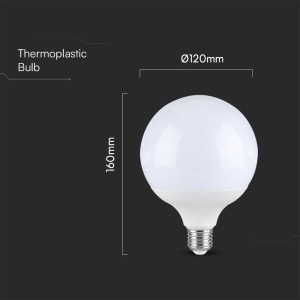 Lampa LED V-TAC Globe E27 18W, 2000 Lumen, 6500K Alb Rece - Img 3