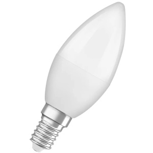Lampa Osram Lamps LED Base Classic B, in forma de lumanare cu baza E14, nereglabila, Inlocuieste 5.5W = 40 Watt, mat, alb cald - 2700 Kelvin, 4 bucati (1 pachet) - Img 3