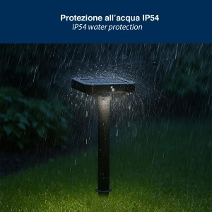 Lampa solara de gradina BEPER P207ILO103, 2 nivele de intensitate, IP54, autonomie 24 ore - Img 6