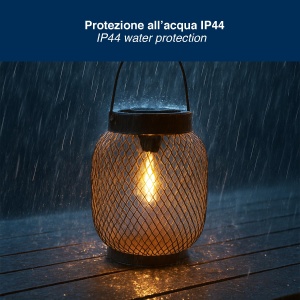 Lampa solara decorativa BEPER P207ILO302, LED, autonomie 4 ore, IP44 - Img 5