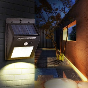 Lampa solara GRIFEMA DG1002-20, 20 LED, waterproof, cu senzor de miscare, 2 bucati - Img 4