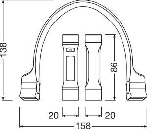 Lanterna LED cu prindere pe gat OSRAM LEDInspect, 6500K, 265lm, reincarcabila - Img 4