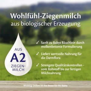 Laptele praf HiPP Pre din Ziegenmilch Bio, 5 x 400g, usor digestibil, cu GOS - Img 5