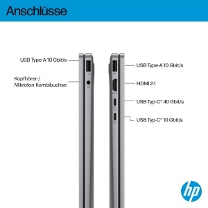 Laptop 2-in-1 HP OmniBook X Flip, 14 2K Touchscreen, AMD Ryzen 7, 16GB RAM, 512GB SSD, Argintiu - Img 8