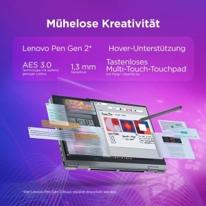 Laptop 2-in-1 Lenovo IdeaPad 5i, 15.3 Touch, Intel Core Ultra 7, 16GB RAM, 1TB SSD, Gri - Img 5