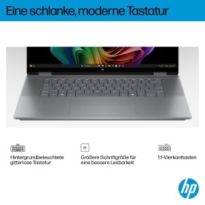 Laptop 2in1 HP OmniBook X Flip AMD Ryzen AI 5 16GB RAM 512GB SSD Argintiu - Img 9