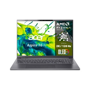 Laptop Acer Aspire 16 AI OLED Ryzen AI 5 16GB RAM 512GB SSD Culoare gri